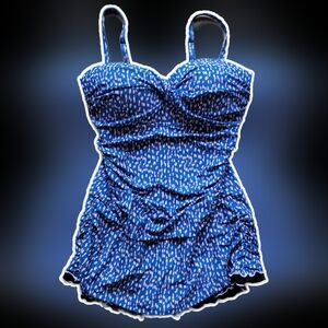 Hind Blue and Pink One Piece Swimwear